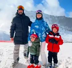 Ünlü Çift, Dağlarda Kış Keyfi Yaptı!